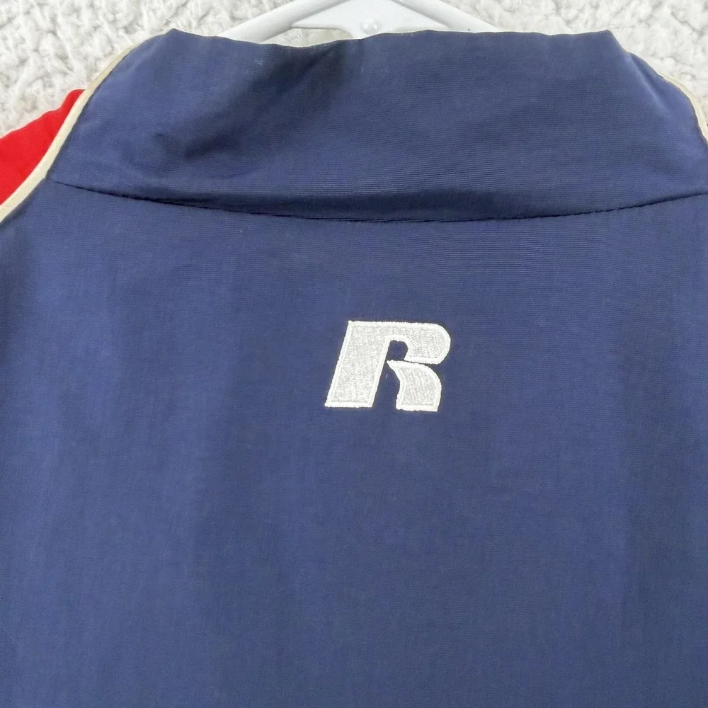 Vintage St Paul Saints Jacket Mens XXL Blue Red Russell Athletic Windbreaker